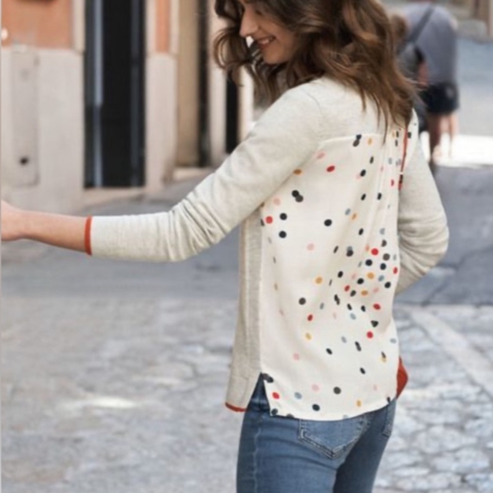 Boden Eva Mix Media Sweater